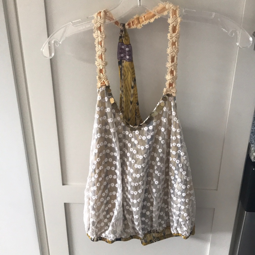 Floral Free People tank top